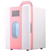 Samnuerly Mini frigorifero per auto da 10 litri, frigorifero portatile elettrico, scaldavivande, congelatore, picnic all'aperto, viaggi [Classe di efficienza energetica A++] Bianco-23,5 * 27 * 33,5 (rosa 2