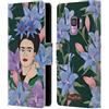 Head Case Designs Licenza Ufficiale Frida Kahlo Lilie Primo Piano 3 Custodia Cover in Pelle a Portagoglio Compatibile con Samsung Galaxy S9