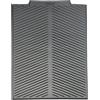 SOQKEEN Tappetino Scolapiatti Silicone 43x33cm, Foro di Scarico, Grigio