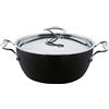 Circulon Style - Casseruola da chef anodizzata, 26 cm, 5,2 l, colore: nero