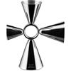 Alessi The Tending Box GIA28 Misurino per Cocktail Quadri Combo Jigger, Corpo in Acciaio Inossidabile 18/10 con Anello Centrale e Quattro Dosatori da 1.5, 3, 4 e 6 cl