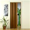 Decor Space Decorspace Porta a soffietto Maya da Interno 83 x h 214 cm in PVC Made in Italy Legno Scuro Small Tinta Unita