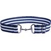 HKM Hunter Elastic Stripe Cintura Blu Scuro/Bianco Taglia Unica