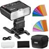 Godox MF12 TTL Macro Flash 12W 2.4G Wireless X System Built-in batteria al litio adatto per fiori, insetti, ritratti, compatibile con Nikon, Sony, Canon, Fuji, ecc.