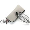 MMOWW Occhiali da lettura pieghevoli per uomo e donna con asta telescopica con chiusura lampo portachiavi occhiali portatili anti luce blu (Grigio, +1.5)
