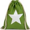 styleBREAKER zaino sportivo con stampa a stella, borsa sportiva, bauletto, unisex 02012088, colore:Verde/Bianco