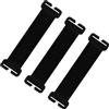Nivofu Accessori per Zaino Tattico, 3 Pezzi 12 x 3,3 cm Attacco Tattico Patch Molle, Porta Patch Molle, Pannello Patch con Gancio per Zaini Tattici, Nero