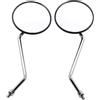 GOOFIT 8MM Specchietto retrovisore Circolare Moto Universale sostituzione per 50cc 125cc 150cc 250cc Scooter Pit Bike ATV Nero