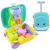 Cefa Toys Trolley da spiaggia Bio.Giocattolo realizzato con materiale bioplastico ed ecosostenibile a partire dalla paglia di grano. Include valigetta, mulino girevole, rastrello, pala, annaffiatoio e