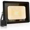 toobettp Faretto LED 50W, Faretti LED da Esterno 5000LM 3500K Bianco Caldo, Fari Led da Esterno Impermeabile IP66 per Giardino Cortile Garage Pareti