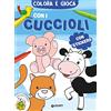 Giunti Psychometrics Colora e gioca con i cuccioli. Con adesivi. Ediz. a colori