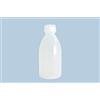hünersdorff - Bottiglie di plastica da riempire con tappo a vite in LD-PE (infrangibili e adatti per alimenti), 500 ml, trasparente