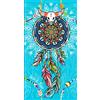 Miracle Home. Telo mare in microfibra Atrapa sueño, 100% Poliestere, 75 X 145 Cm. Azul. 11806