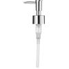 kela Pompa dispenser sapone LINA, pompa dispenser sapone di ricambio, plastica ABS cromata, argento lucido