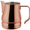 ILSA Lattiera Evolution per Cappuccino e Latte Art, Acciaio Inox 18/10, Color Rame, Tazze 9, Capacità 75 cl