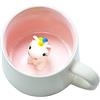 Binoster Tazza da tè in ceramica a forma di unicorno, novità unica e artigianale, tazze da caffè 3D, tazze da tè al cioccolato personalizzate, per compleanni, feste con unicorni, donne, ragazze e fidanzate