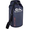 C4 SACCA STAGNA in PVC da 45 lt o 10 lt con Moschettone e Cinghia Regolabile Borsa Impermeabile Dry Bag per attività all'Aria Aperta e Sport Acquatici Campeggio Nautico Kayak (Grigio Scuro, 10 LT)