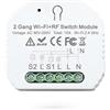 Tuya Mini Interruttore 2 Canali Smart WiFi + RF433 con Telecomando