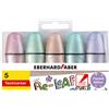 Eberhard Faber 551409 - Mini evidenziatore glitter pastello, con punta a cuneo, 5 pennarelli in astuccio