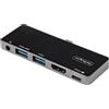 StarTech.com Adattatore Multiporta USB C a HDMI 4K 60Hz, Hub 3.0 3 porte