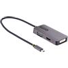 StarTech.com Adattattore USB C a HDMI DVI o VGA, Adattatore video multiporta fino 4K 60Hz