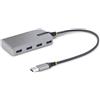 StarTech.com Hub USB a 4 porte - 3.0 5Gbps alimentato via bus splitter da USB-A 4x portatile per desktop/notebook con ingresso