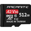 ARCANITE 512 GB microSDXC Memory Card with Adapter - A2, UHS-I U3, V30, 4K, C10, Micro SD - AKV30A2512