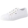 Tommy Hilfiger Sneakers Vulcanizzate Donna Essential Nautical Scarpe, Bianco (White), 40 EU