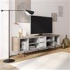 DEGHI Mobile porta tv 180x56h cm in legno rovere sonoma - Prospecta