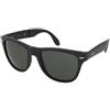 Ray-Ban Wayfarer Folding Classic RB4105 601S | Occhiali da Sole Graduati o Non Graduati | Prova Online | Unisex | Plastica | Quadrati | Nero | Adrialenti