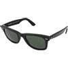 Ray-Ban Wayfarer RB2140 - 901 | Occhiali da Sole Graduati o Non Graduati | Prova Online | Unisex | Plastica | Quadrati | Nero | Adrialenti