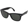 Ray-Ban Folding Wayfarer RB4105 601 | Occhiali da Sole Graduati o Non Graduati | Prova Online | Unisex | Plastica | Quadrati | Nero | Adrialenti