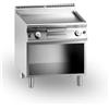 Ristosubito Fry top elettrico piastra liscia cromata MDLR Vano aperto Modello CL7080FTESCR