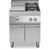 Ristosubito Cucina tuttapiastra a gas+2 fuochi MDLR Armadio con porte Modello F7070TPPGFBP