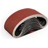Sruhrak Nastri Abrasivi 75 x 457 mm - Grane 320 Carta Abrasiva per Levigatrice a Nastro, per Levigare,Limare,Affilare e Rimuovere Metallo/Legno (15 Pezzi)