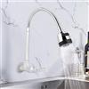 OUKENS Rubinetto lavello cucina, G1/2inch Cucina per uso domestico Rubinetto, montaggio a parete girevole a 360 ° con acqua fredda per uso domestico, Acciaio Inox Rubinetto per Lavello con maniglia singola