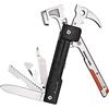 ROXON 16 in One Strumenti Hammer Multitool con Flint Stone, Taglierina sostituibile, Migliori Accessori Campeggio con pinza, Coltello, Apribottiglie, Sega, Righello per Uomo
