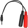 Yosoo Cavi Jack Stereo da 3,5 Mm Maschio a 6,35 Mm Femmina Cavo Audio Convertitore Cavo Audio Stabile per Altoparlanti Lettore DVD Microfono 7,9 Pollici