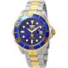 Invicta Pro Diver Orologio da Uomo in acciaio inossidabile con movimento Automatico - 47mm, Bicolore / Blu