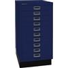 Bisley - Cassettiera da scrivania con 10 cassetti, in Metallo, 43,2 x 34,9 x 67 cm, Colore: Blu