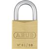Abus 02824 - Lucchetto in ottone ad arco lungo, 22 mm, con chiave unica 196
