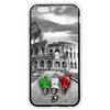 SLIDE Cover TPU Gel Trasparente Morbida Custodia Protettiva, World Collection, Colosseo Vespa Roma, iPhone 6 6S