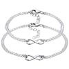 Elli Bracciale da donna con simbolo infinito in argento sterling 925, 160, Argento sterling, Senza gemme