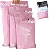 EMBALLAX - 60 Buste per Spedizioni Vinted - Taglia S/M/L- NON TRANSPARENTI/ULTRA-RESISTENTI - Sacchetti Spedizione in Plastica - Pochette per Spedizioni Postali - Scatola Grazie/Merci
