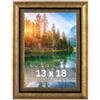 Victor cornice portafoto "Boho" oro 13x18 cm - profilo: 30 x 16 mm - vetro acrilico - decorazione vintage rustica - stile casa di campagna