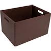Creative Deco XL Grande Scatola in Legno Marrone | 40 x 30 x 24 cm (+/- 1 cm) | Scatole con Maniglie Cassetta Contenitore Portaoggetti Portagiochi | Ideale per Decoupage Documenti e Attrezzi