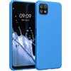 kwmobile Custodia Compatibile con Samsung Galaxy A22 5G Cover - Back Case per Smartphone in Silicone TPU - Protezione Gommata - blu radiante