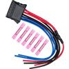 MangWany Cablaggio di resistenza del motore della ventola con collegamento cablaggio a treccia di riparazione 8200729298 per Megane Clio Scenic Twingo a 10 poli