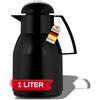 Helios Top Thermos in plastica, Nero, 1,0 l