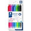 STAEDTLER ball 4230 M Penne a sfera - set da 8, assortite | Fusto triangolare ergonomico, tratto 1,0 mm M - colori assortiti - Art.-Nr. 4230 MC8